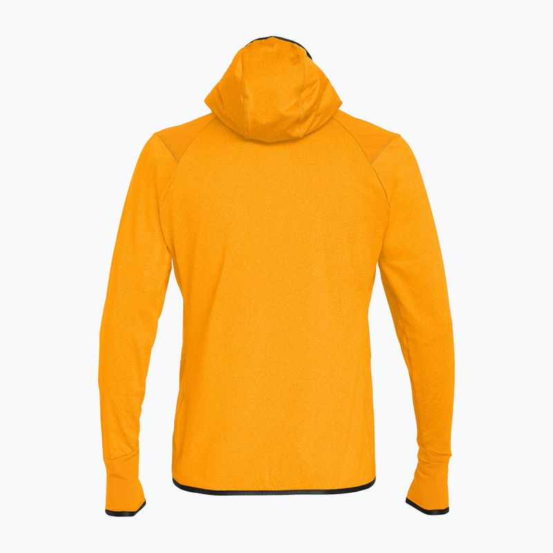 Pánská trekingová mikina Salewa Agner Hybrid PL/DST FZ Hoody turmeric melange/0910 2