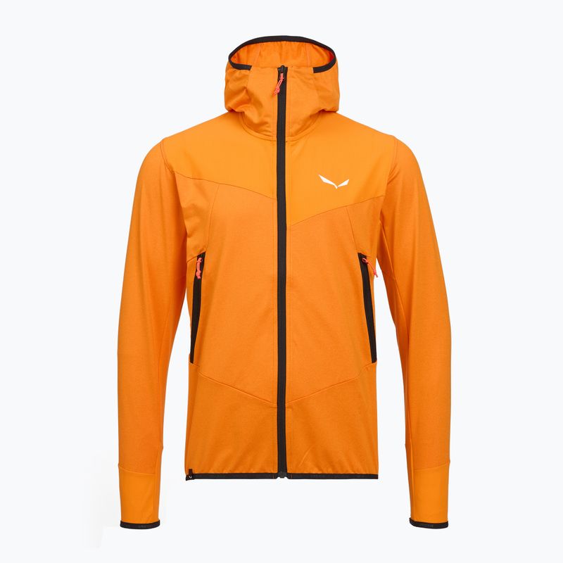 Pánská trekingová mikina Salewa Agner Hybrid PL/DST FZ Hoody turmeric melange/0910