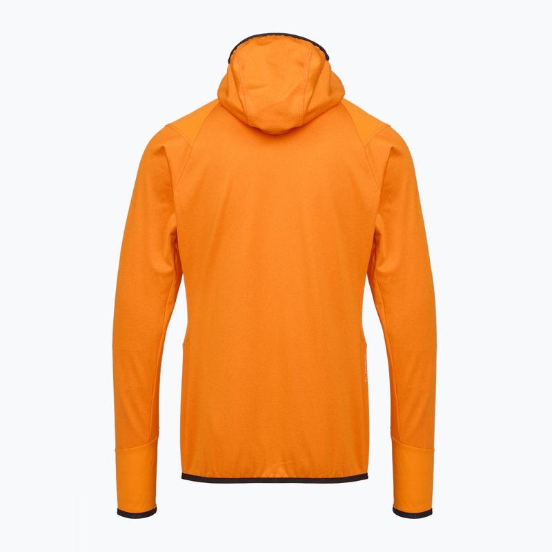 Pánská trekingová mikina Salewa Agner Hybrid PL/DST FZ Hoody turmeric melange/0910 2