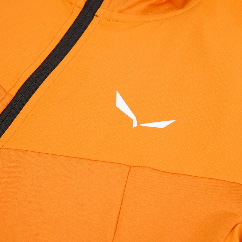 Pánská trekingová mikina Salewa Agner Hybrid PL/DST FZ Hoody turmeric melange/0910 3