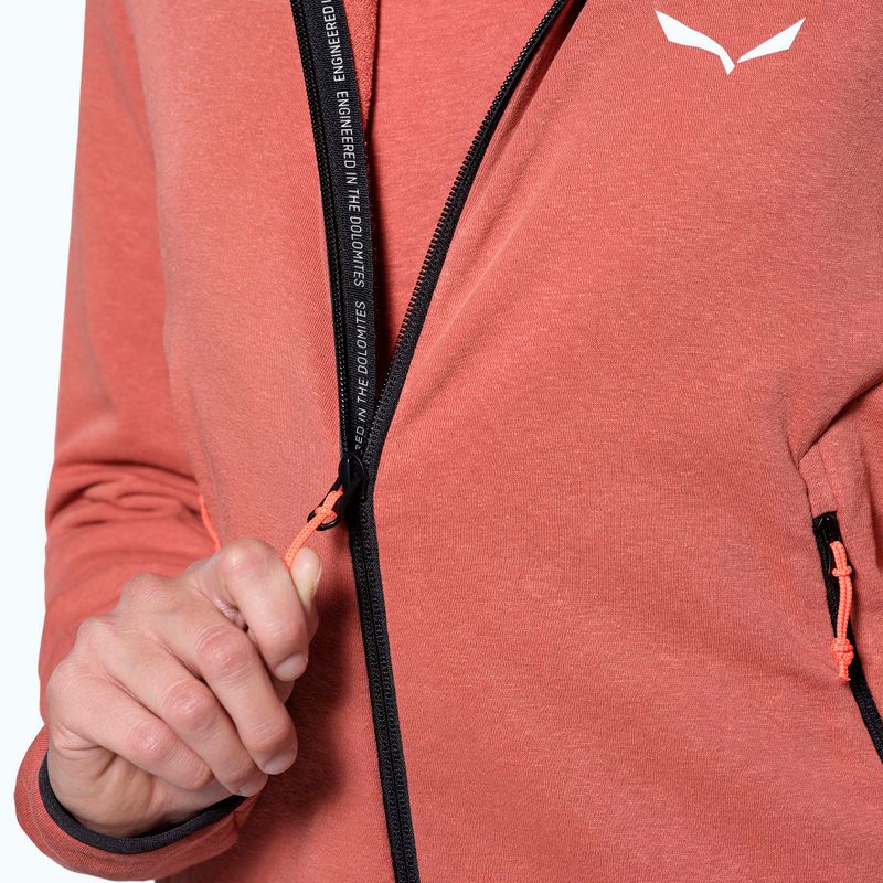 Salewa dámská treková mikina Agner Hemp 2 Hooded etruscan red 4