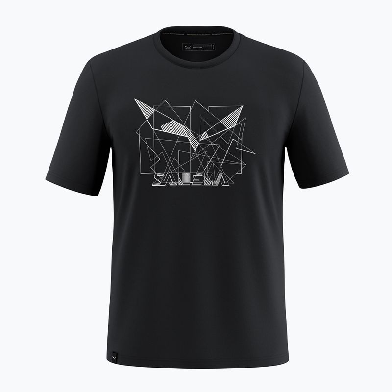 Pánské tričko Salewa Eagle Geometric black out