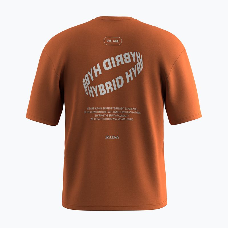 Pánské tričko Salewa Eagle Hybrid Loose bombay brown 2
