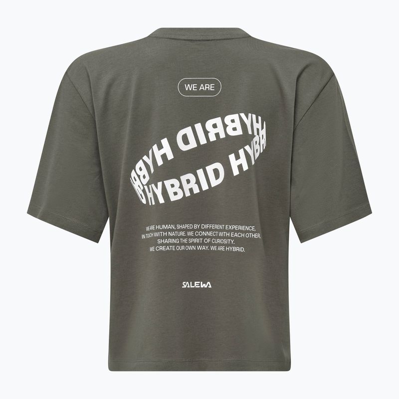 Dámské tričko Salewa Eagle Hybrid Loose faded green 2