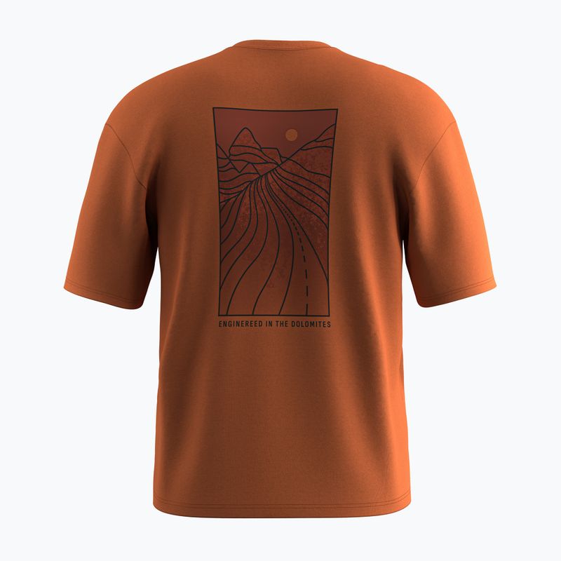 Pánské tričko Salewa Eagle Sunset Loose bombay brown 2