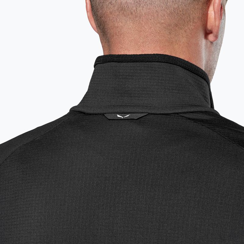 Pánská trekingová mikina Salewa Puez Cammio Polarlite Half Zip Black Out 5