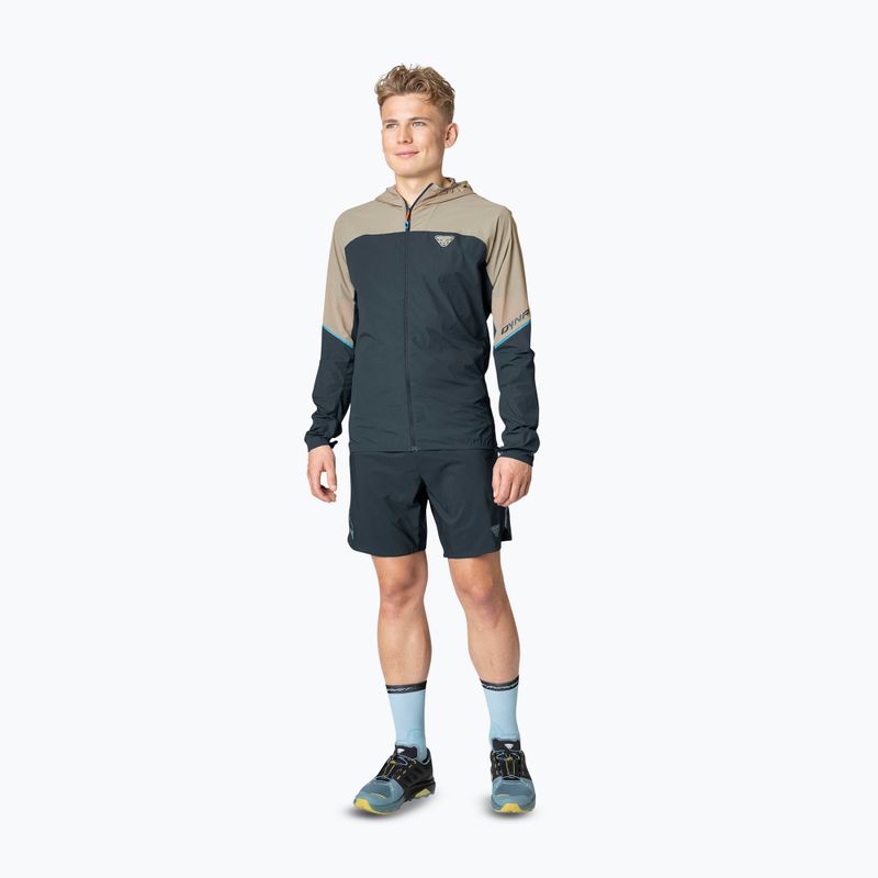 Pánská běžecká bunda DYNAFIT Alpine Wind rock khaki 2