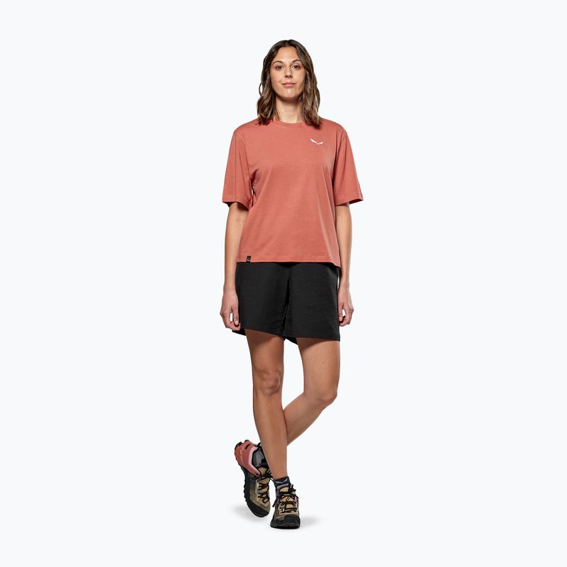 Dámské tričko Salewa Eagle Sunset Loose etruscan red 2