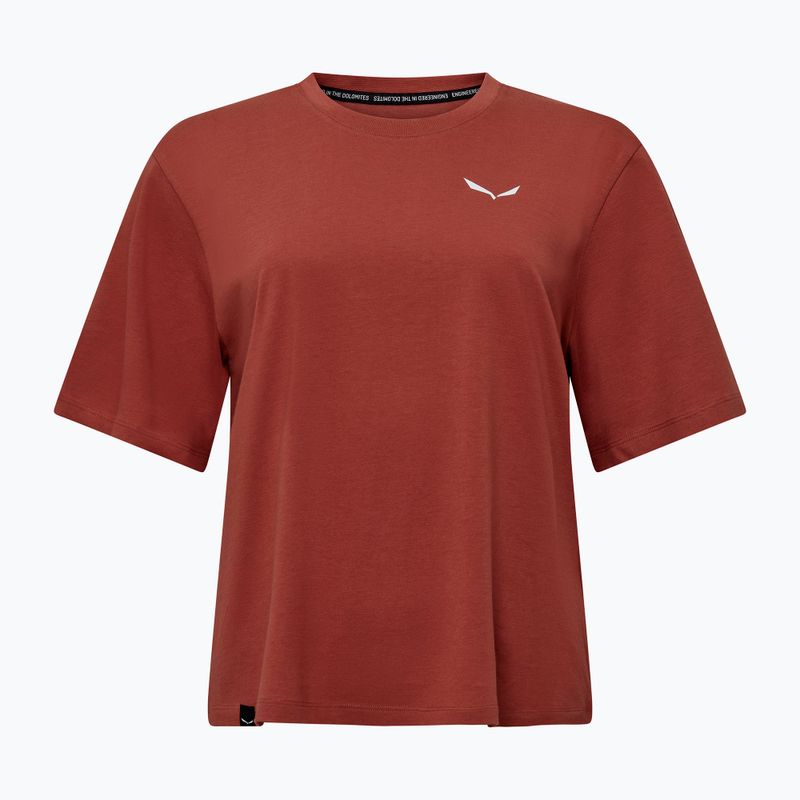 Dámské tričko Salewa Eagle Sunset Loose etruscan red 5