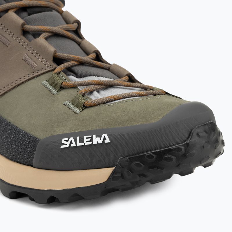 Pánské trekové boty Salewa Puez Leather Mid Ptx bungee cord / onyx 7
