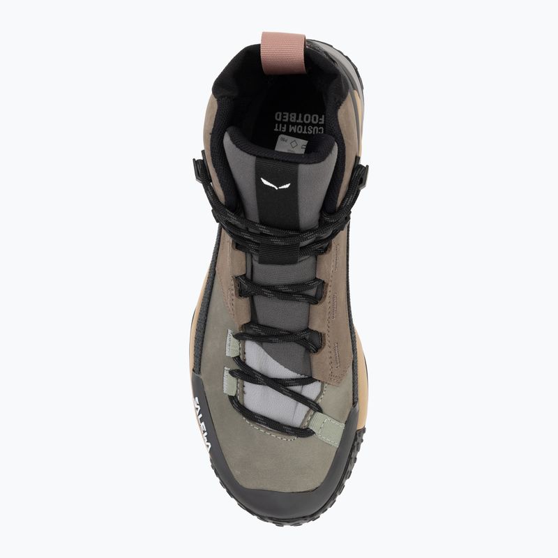 Dámské trekové boty  Salewa Puez Leather Mid Ptx bungee cord / onyx 5