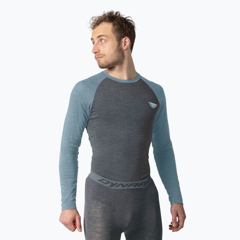 Pánská termoakční mikina DYNAFIT Tour Light Merino smoke blue