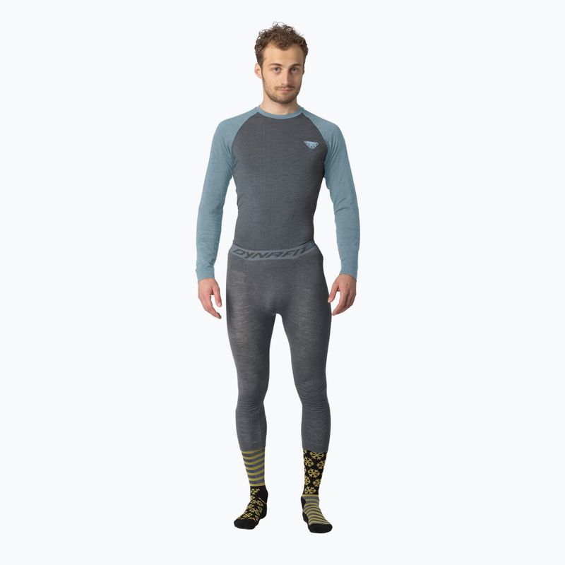 Pánská termoakční mikina DYNAFIT Tour Light Merino smoke blue 2