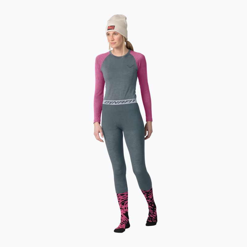 Dámská termoakční mikina DYNAFIT Tour Light Merino magenta 2