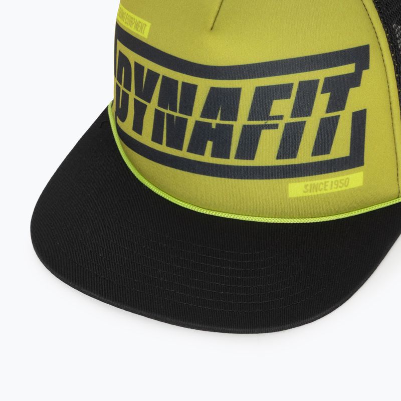 Kšiltovka DYNAFIT Graphic Trucker golden lime/tabloid 3