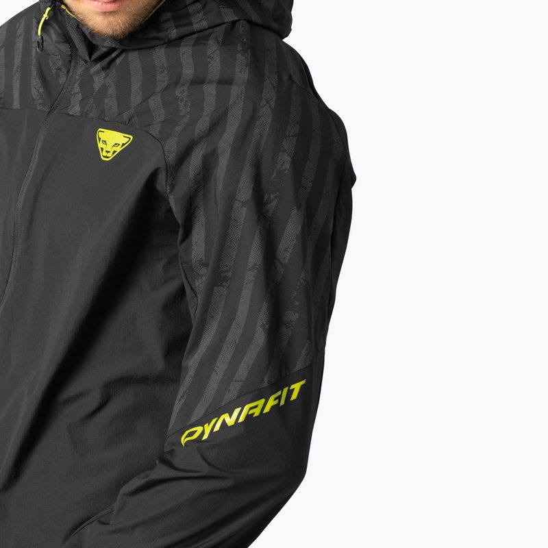 Pánská běžecká bunda DYNAFIT Trail Reflective Wind black out/5A30 5