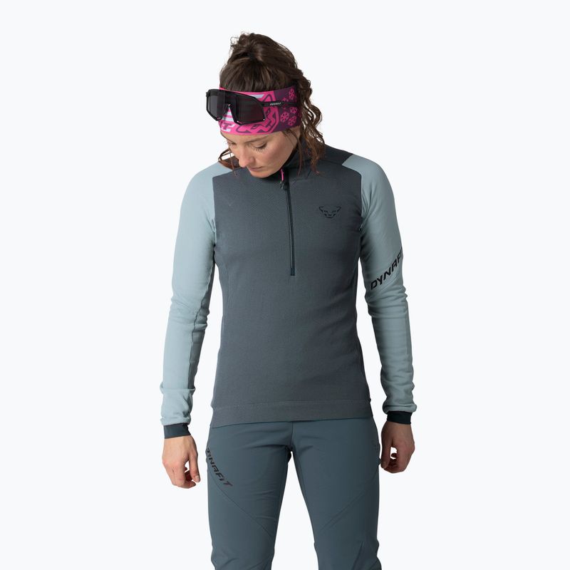 Dámská skialpinistická mikina DYNAFIT Blacklight Thermal 1/2 Zip cloud blue