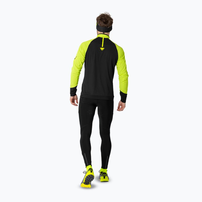 Pánská běžecká mikina DYNAFIT Alpine 1/2 Zip Tee ultra yellow/0910 3