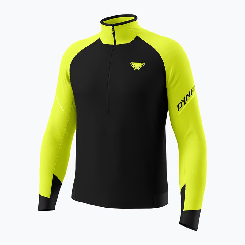 Pánská běžecká mikina DYNAFIT Alpine 1/2 Zip Tee ultra yellow/0910 4