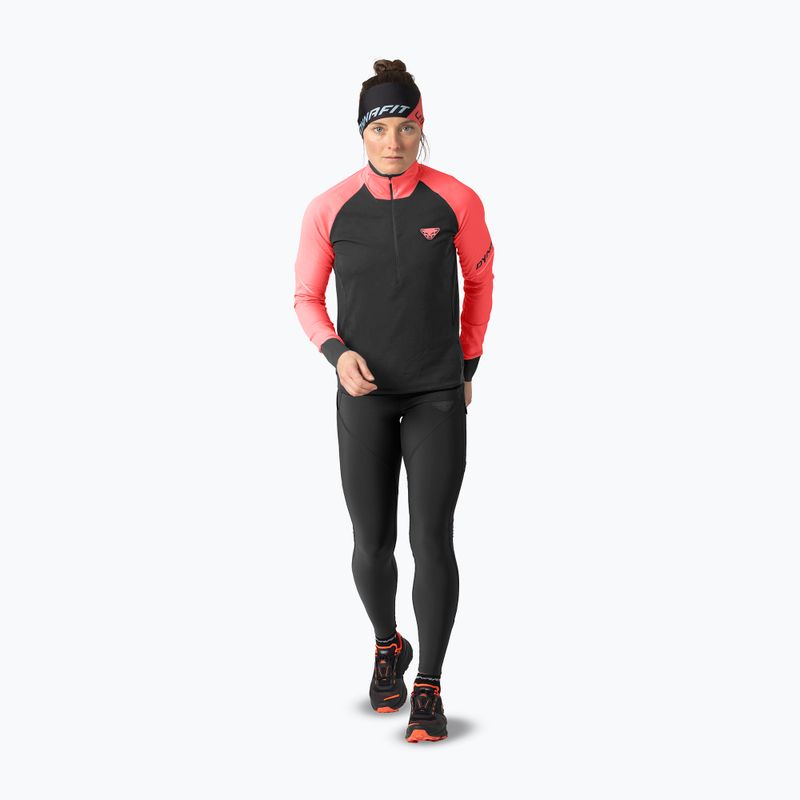 Dámská běžecká mikina DYNAFIT Alpine 1/2 Zip Tee ultra coral/0910 2