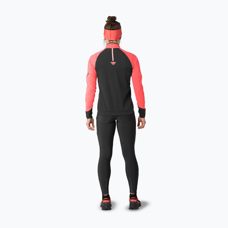 Dámská běžecká mikina DYNAFIT Alpine 1/2 Zip Tee ultra coral/0910 3
