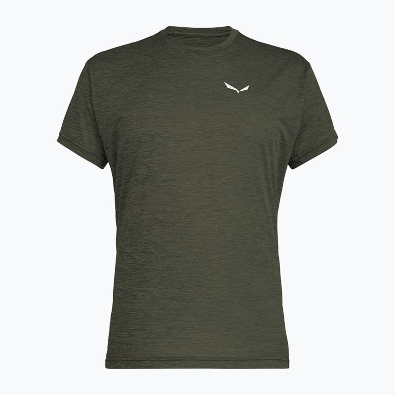 Pánské tričko Salewa Puez Melange Dry faded green melange