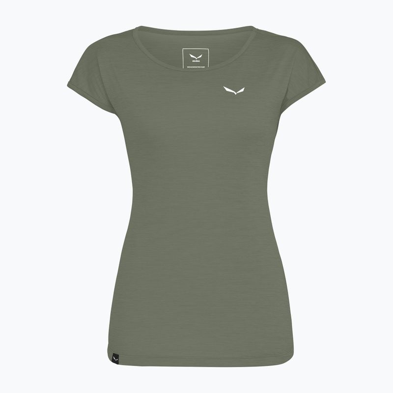 Dámské tričko Salewa Puez Melange Dry faded green melange