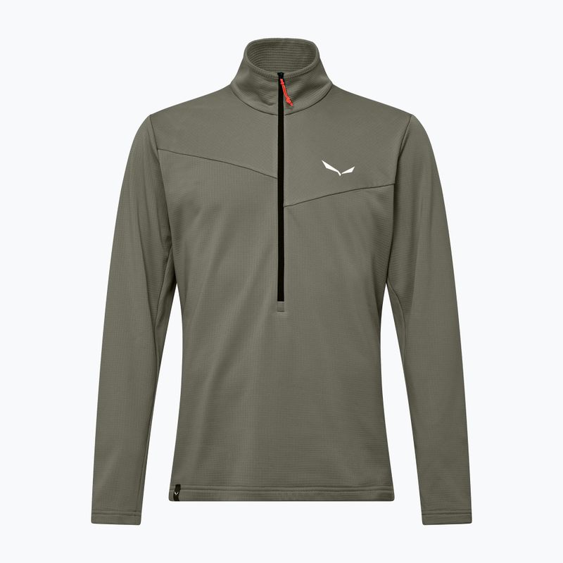 Pánská trekingová mikina Salewa Puez Cammio Polarlite Half Zip Faded Green