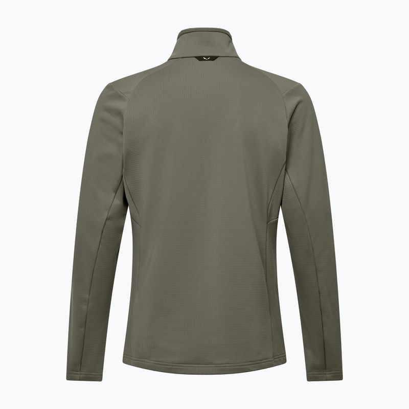 Pánská trekingová mikina Salewa Puez Cammio Polarlite Half Zip Faded Green 2