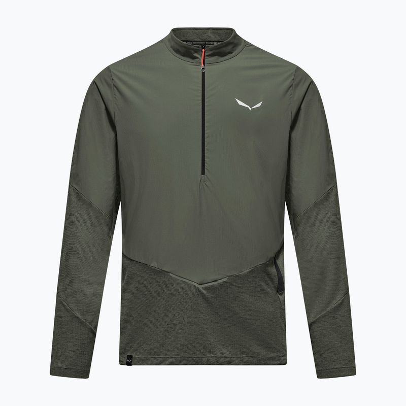 Pánské tričko Longsleeve Salewa Pedroc Dry Wind Half Zip Tee faded green 6