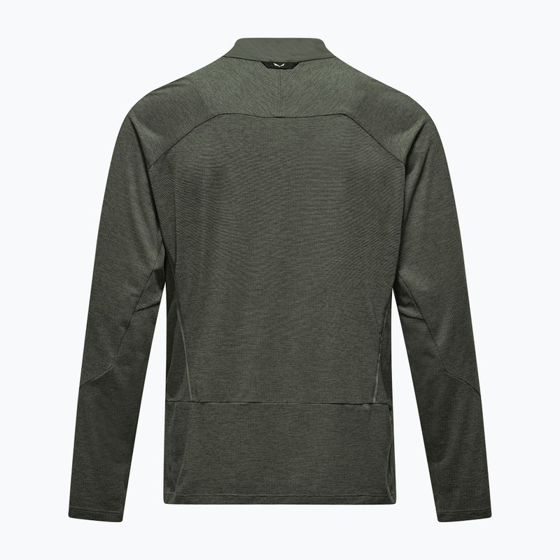 Pánské tričko Longsleeve Salewa Pedroc Dry Wind Half Zip Tee faded green 7
