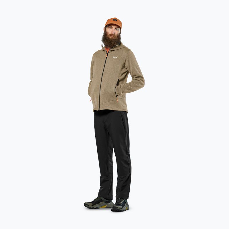 Pánská trekingová mikina Salewa Puez Rocca Polarlite Hood quicksand 2