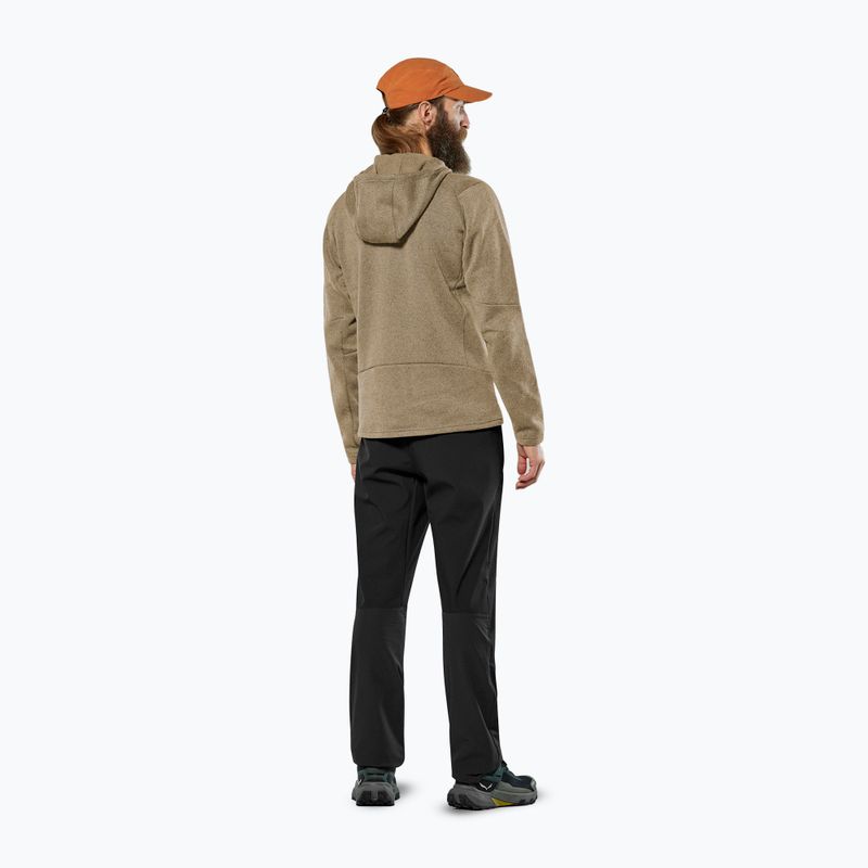 Pánská trekingová mikina Salewa Puez Rocca Polarlite Hood quicksand 3