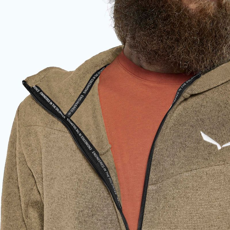Pánská trekingová mikina Salewa Puez Rocca Polarlite Hood quicksand 4