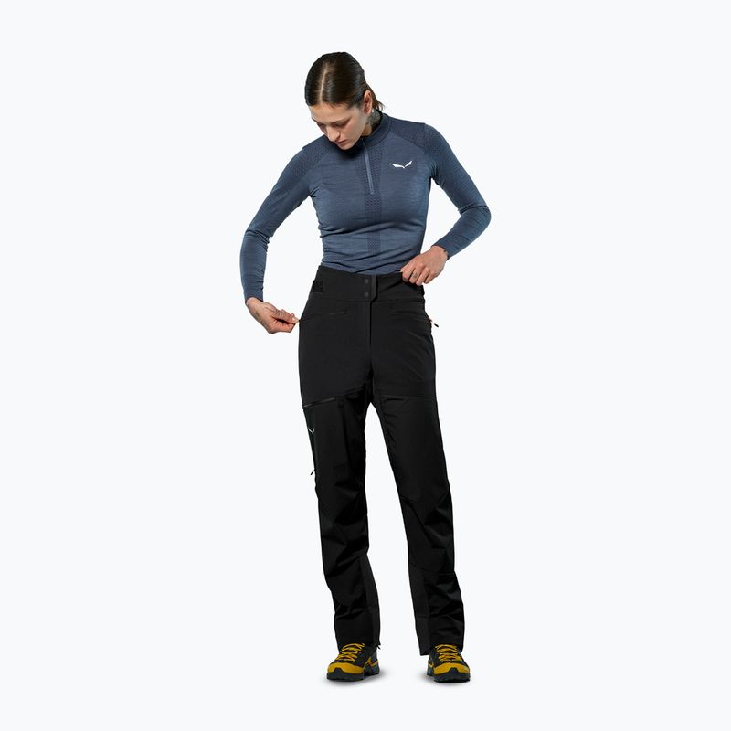 Dámské trekové kalhoty Salewa Ortles Duratretch/Stormwall black out 2