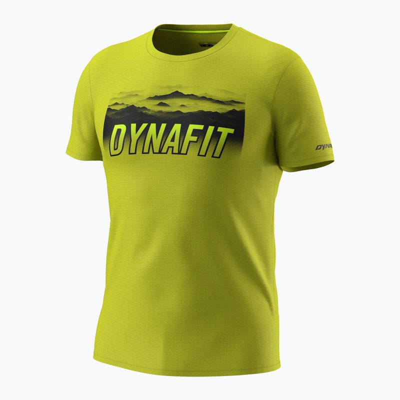 Pánské trekové tričko DYNAFIT Transalper Graphic golden lime/5a30 4