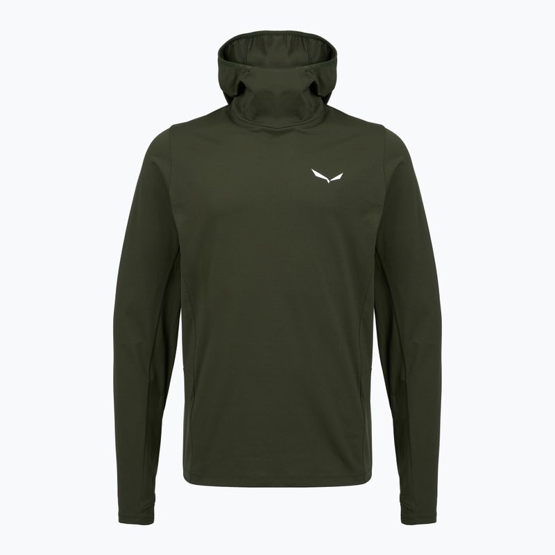 Pánská trekingová mikina Salewa Puez Sun Hoodie dark olive