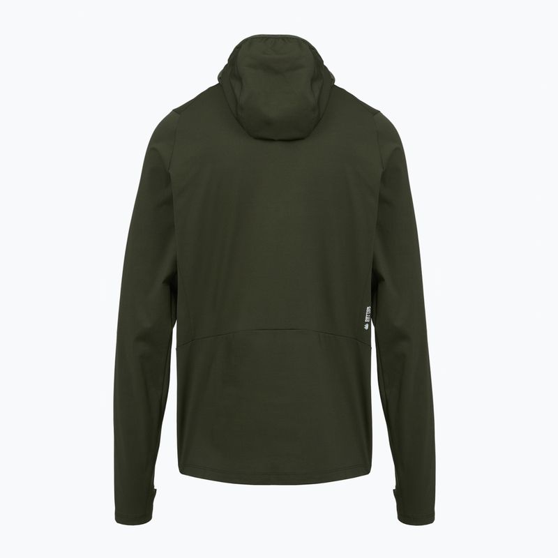 Pánská trekingová mikina Salewa Puez Sun Hoodie dark olive 2