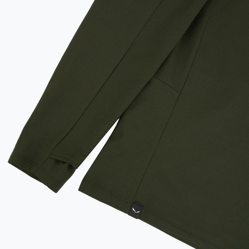 Pánská trekingová mikina Salewa Puez Sun Hoodie dark olive 4