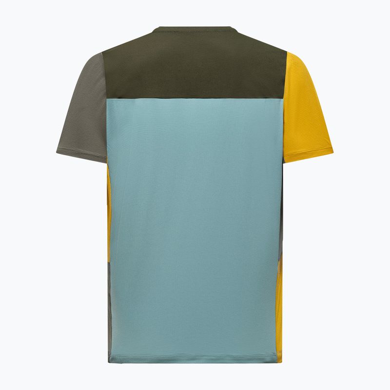 Pánské trekové tričko Salewa Puez Sporty Dry dark olive/multi 2