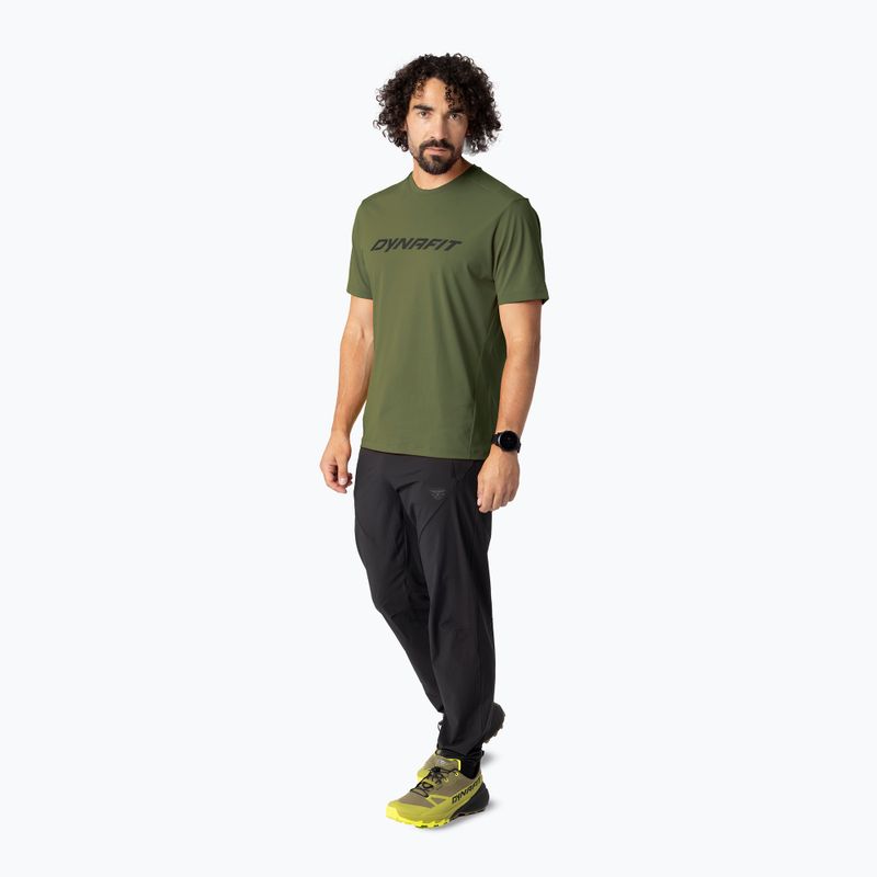 Pánské trekové tričko Dynafit Traverse T-Shirt military green 2