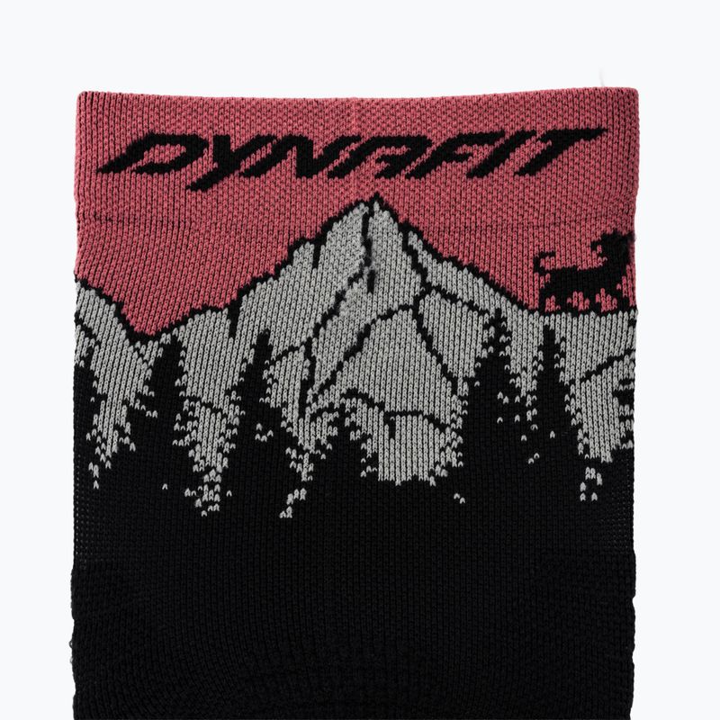 Ponožky DYNAFIT Traverse Crew black out ultra coral/6a10 3