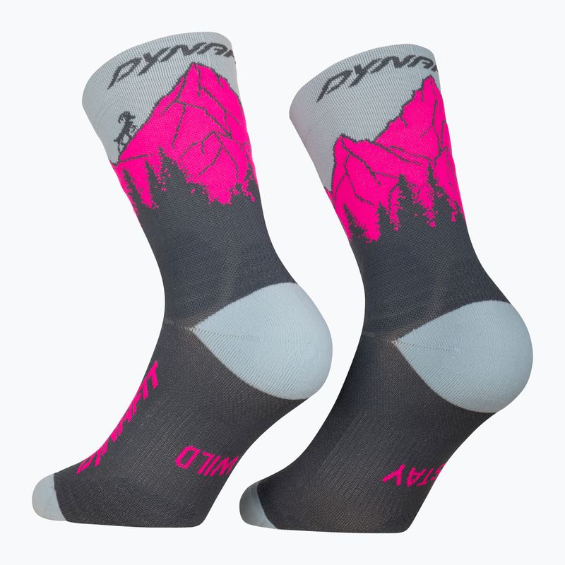 Ponožky DYNAFIT Traverse Crew cinder pink glo/6070 7