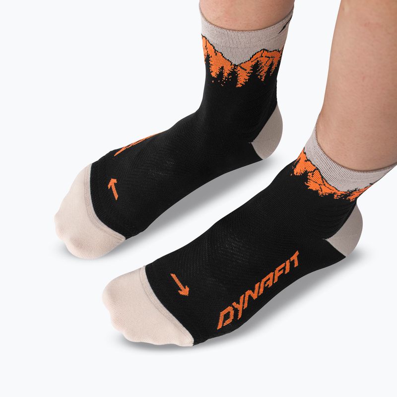 Lyžařské ponožky DYNAFIT Traverse Mid black out ultra orange/4220 3