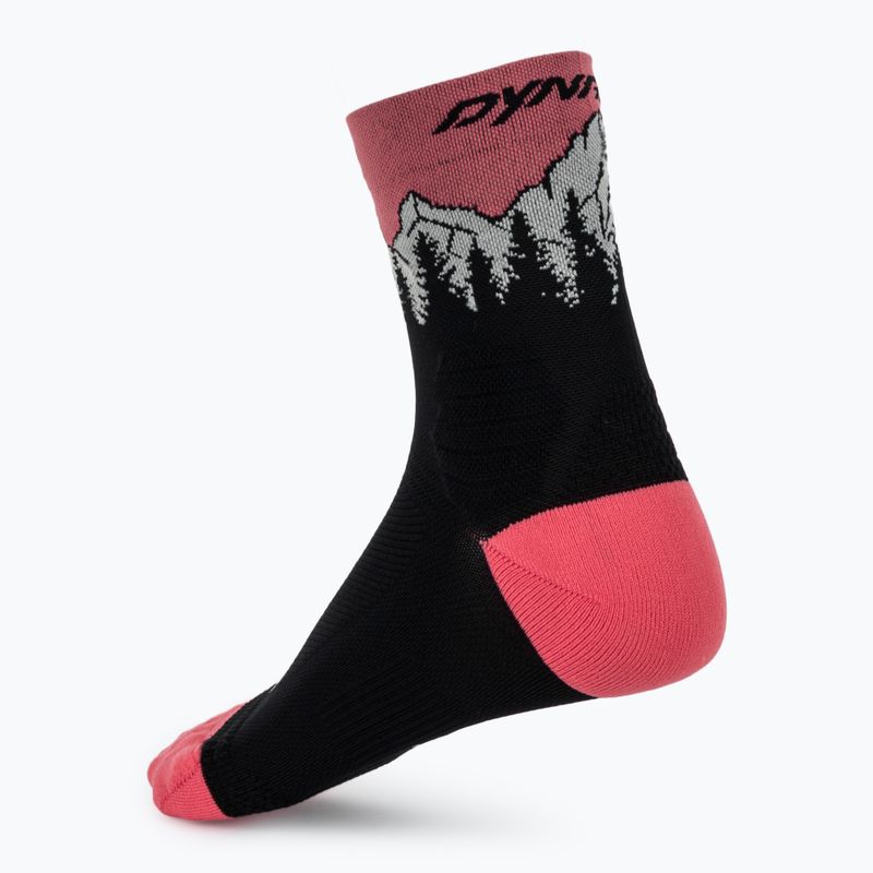 Lyžařské ponožky DYNAFIT Traverse Mid black out ultra coral/6a10 2