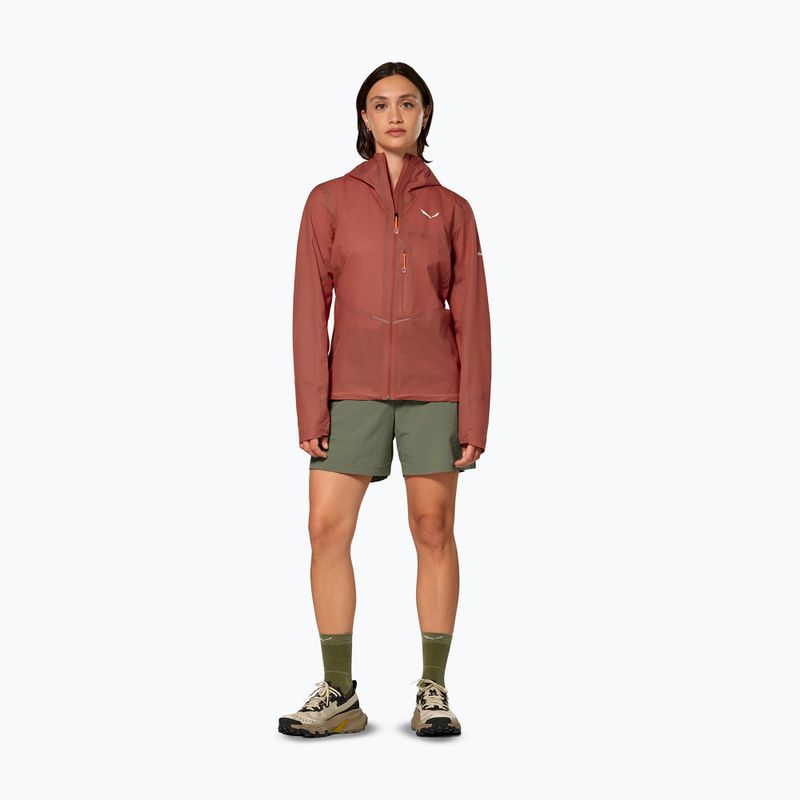 Dámská nepromokavá bunda Salewa Pedroc 2 PTX 2.5 Light etruscan red 2