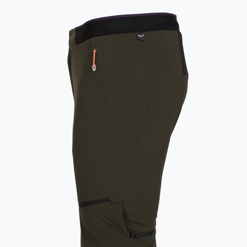 Pánské trekingové kalhoty Salewa Pedroc 3 DST 2IN1 dark olive 4
