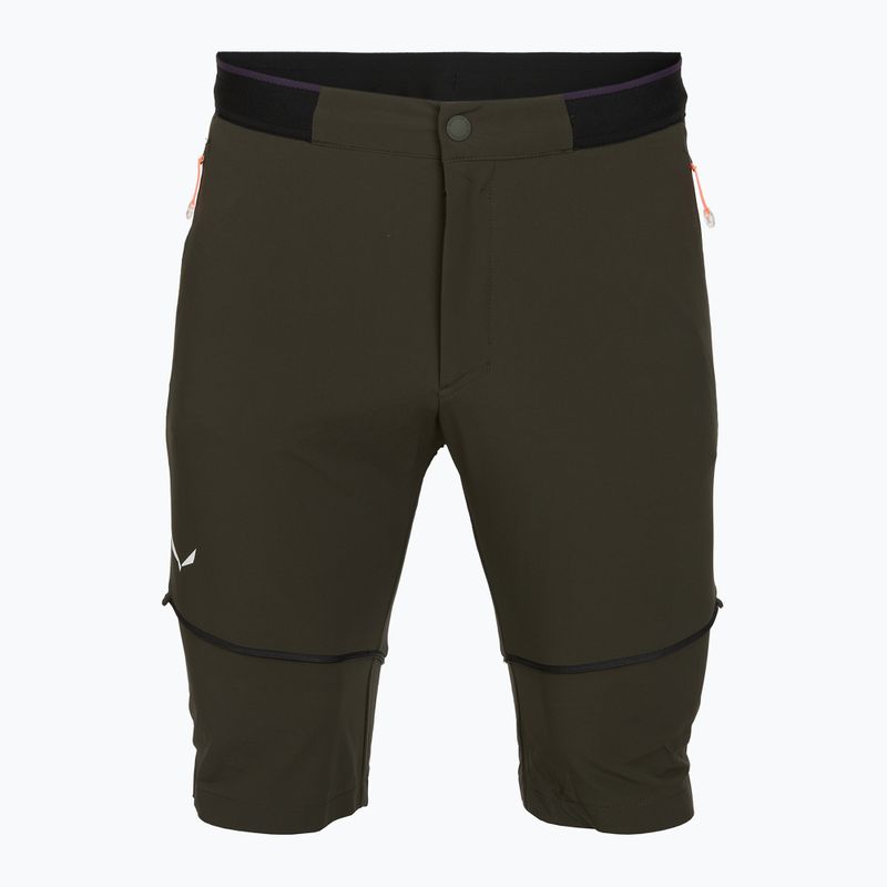 Pánské trekingové kalhoty Salewa Pedroc 3 DST 2IN1 dark olive 5