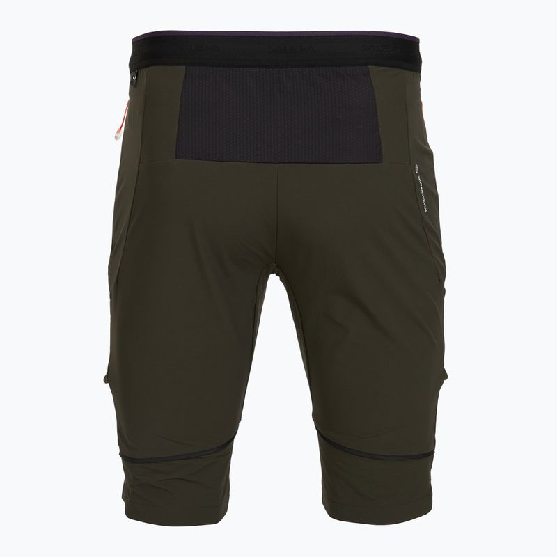 Pánské trekingové kalhoty Salewa Pedroc 3 DST 2IN1 dark olive 6