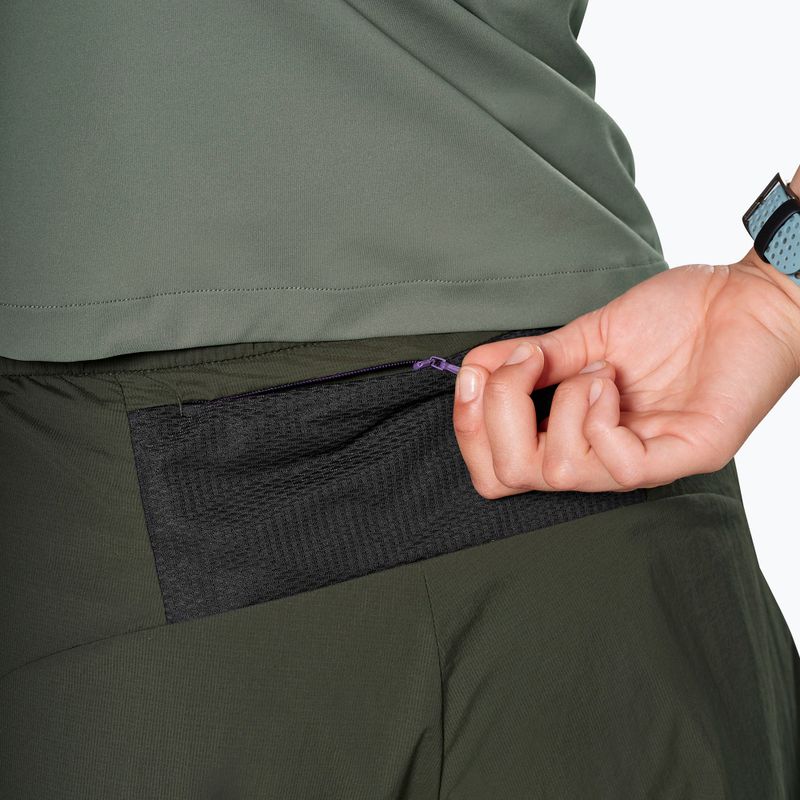 Dámské trekingové šortky Salewa Pedroc DST 2IN1 dark olive int/0870 5